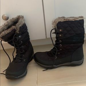Like new!! Black fur snow boots
